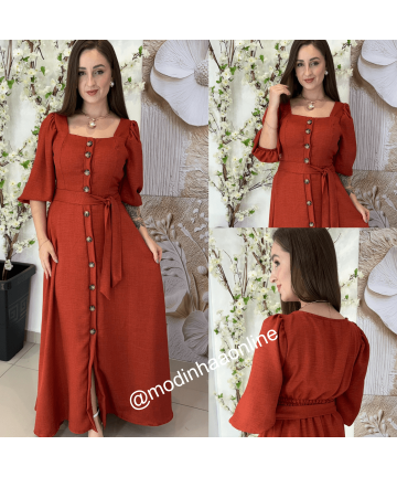 Vestido Hanna Terracota